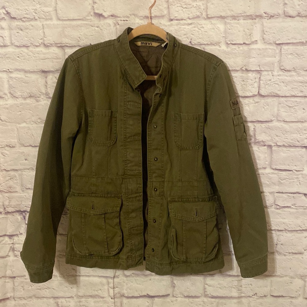 Mavi button up military jacket